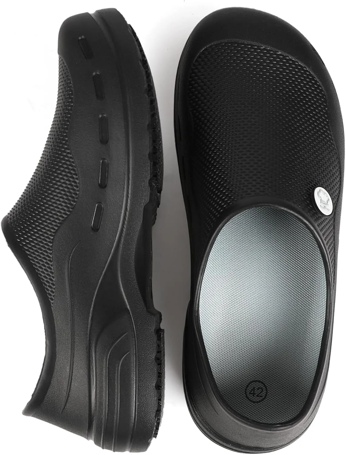 Chef Shoes for Men Non Slip Nursing Clogs Food Service Water Proof Oil Resistant Work Shoes for Kitchen Garden Restaurant Indoor Outdoor Unisex Shoes
