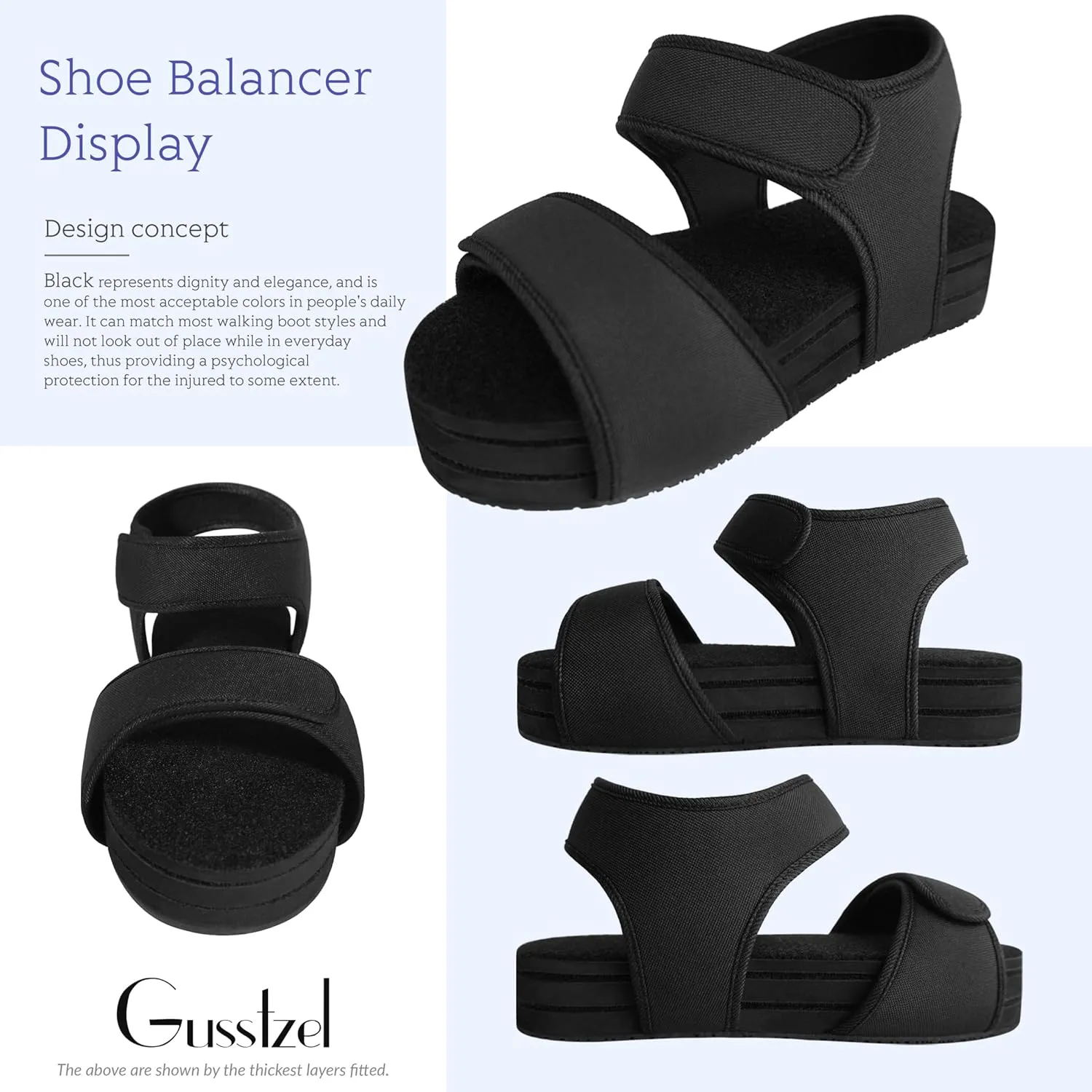 Professional Shoe Lift for Uneven Legs, Shoe balancer, Shoe Leveler for Walking Boot, Even Up for Men & Women
