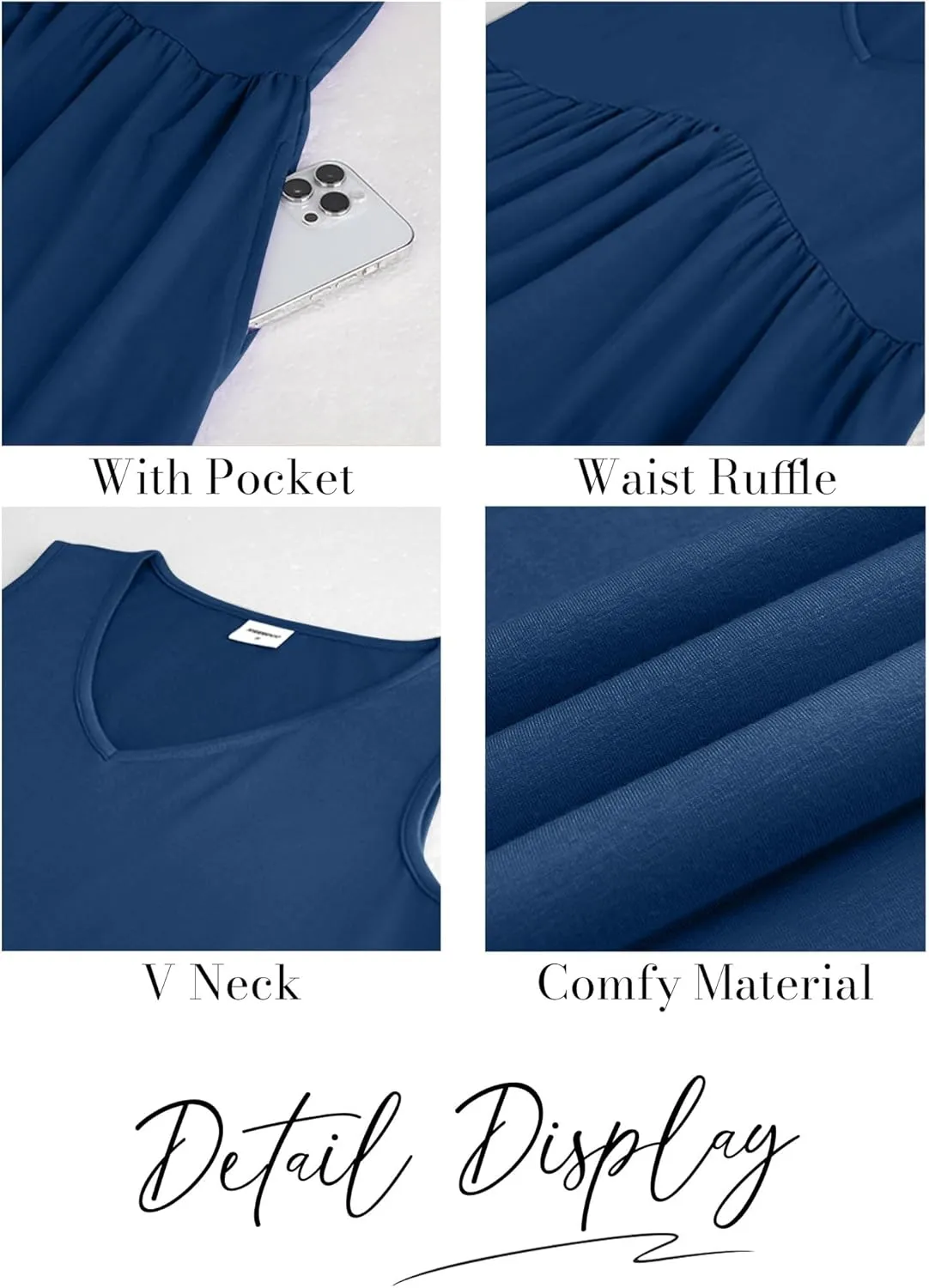 XIEERDUO Summer Dresses for Women 2025 Casual Classy Dress V Neck Swimsuit Coverups Fashion Clothing